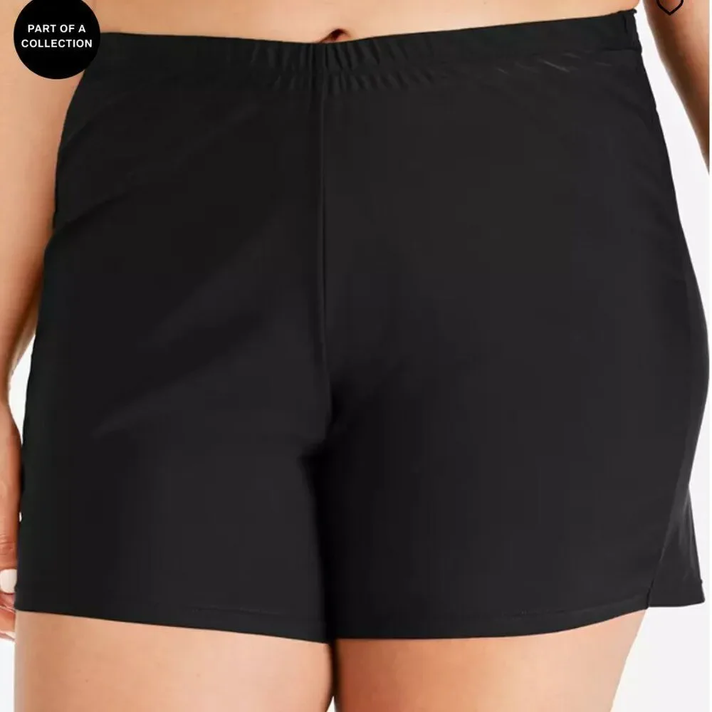 Island Escape Plus Size Swim Shorts Sizes 22W, 24W, - Picture 2 of 6